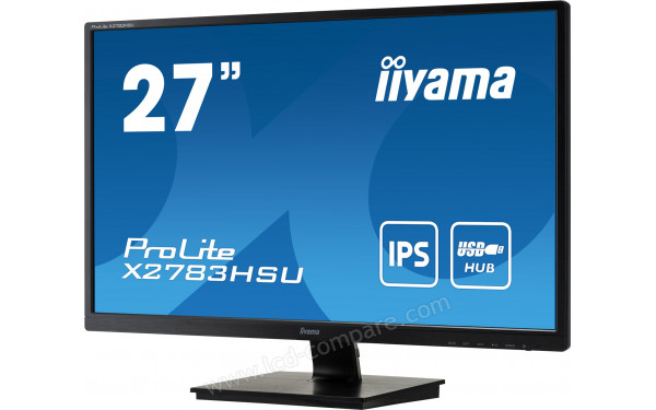 IIYAMA ProLite X2783HSU-B6 - Vue 3/4 droite