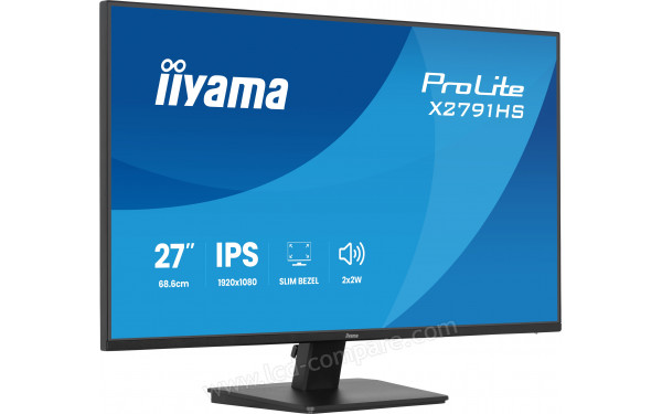 IIYAMA ProLite X2791HS-B1 - Vue 3/4 gauche