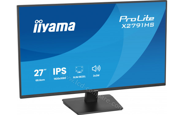 IIYAMA ProLite X2791HS-B1 - Vue 3/4 gauche