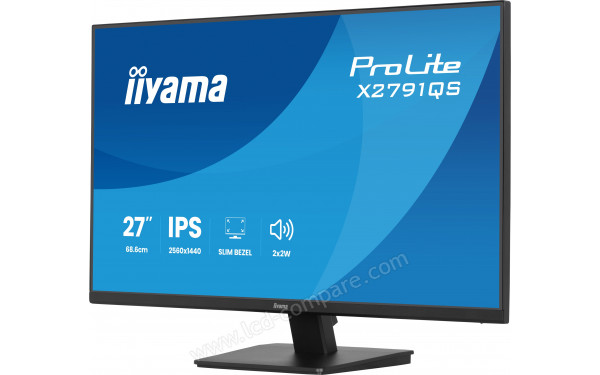 IIYAMA ProLite X2791QS-B1 - Vue 3/4 droite