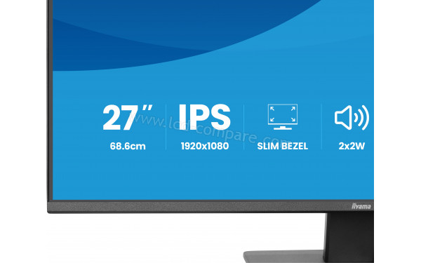 IIYAMA ProLite X2793HSU-B1 - Zoom sur la partie basse