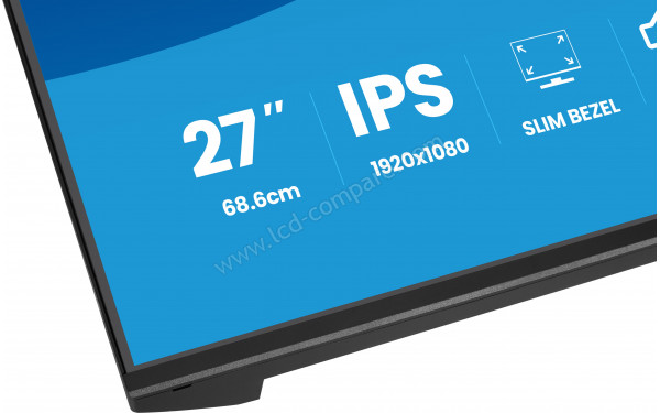 IIYAMA ProLite X2793HSU-B1 - Zoom sur la partie basse