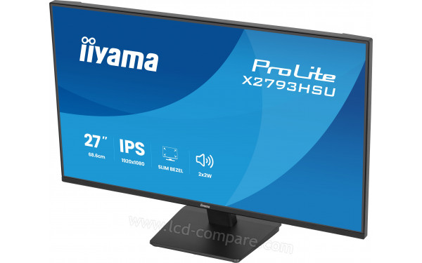 IIYAMA ProLite X2793HSU-B1 - Vue 3/4 droite