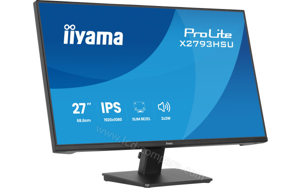 IIYAMA ProLite X2793HSU-B1 - Vue 3/4 gauche