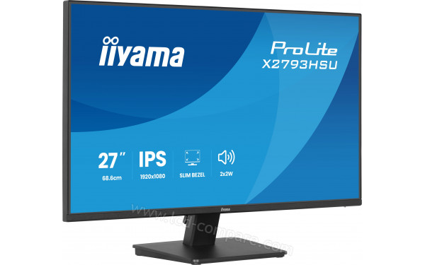 IIYAMA ProLite X2793HSU-B1 - Vue 3/4 gauche