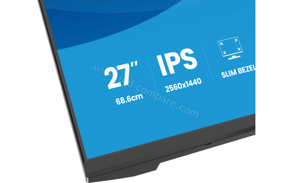 IIYAMA X2793QSU-B1 - Zoom sur la partie basse