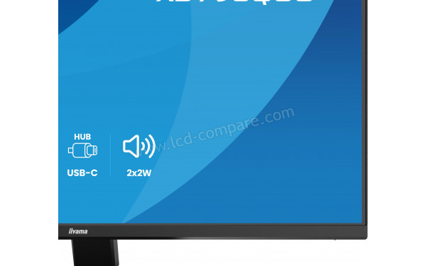 IIYAMA X2793QSU-B1 - Zoom sur la partie basse