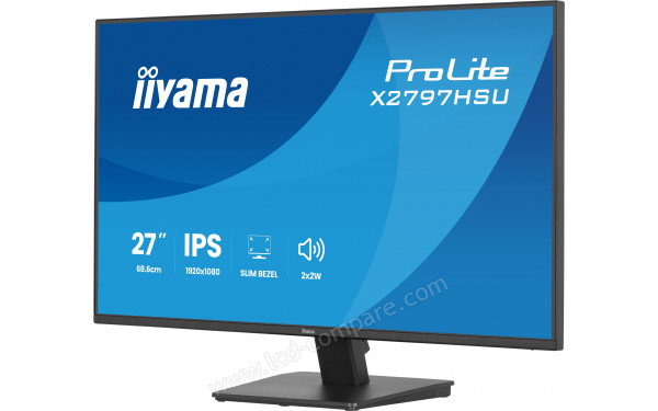 IIYAMA ProLite X2797HSU-B1 - Vue 3/4 droite