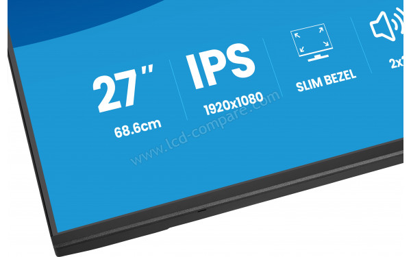 IIYAMA ProLite X2797HSU-B1 - Zoom sur la partie basse