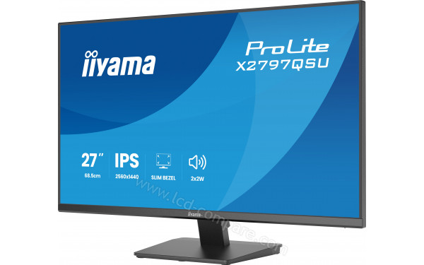 IIYAMA ProLite X2797QSU-B1 - Vue 3/4 droite