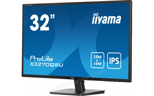 IIYAMA ProLite X3270QSU-B1 - Vue 3/4 droite