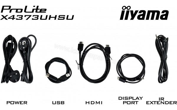 IIYAMA ProLite X4373UHSU-B1 - Accessoires