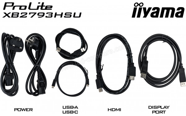 IIYAMA ProLite X4373UHSU-B2 - Accessoires