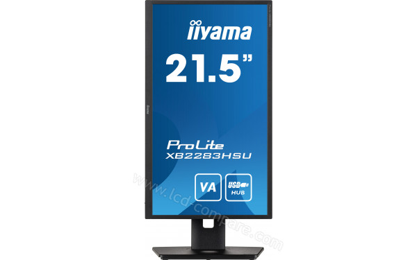 IIYAMA ProLite XB2283HSU-B1 - Vue de face en mode portrait
