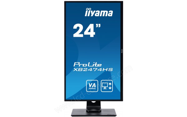 IIYAMA ProLite XB2474HS-B2 - Vue de face en mode portrait