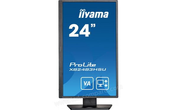 IIYAMA ProLite XB2483HSU-B5 - Vue de face en mode portrait