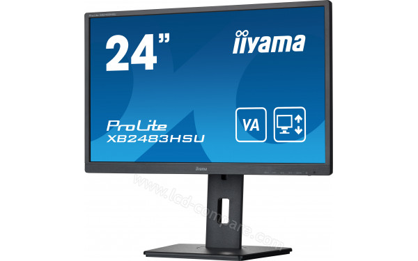 IIYAMA ProLite XB2483HSU-B5 - Vue 3/4 droite