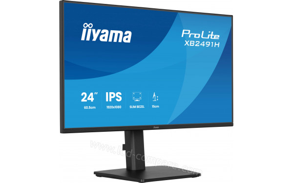 IIYAMA ProLite XB2491H-B1 - Vue 3/4 gauche