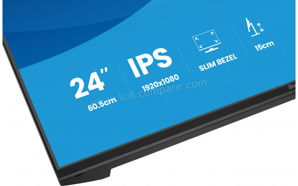 IIYAMA ProLite XB2491H-B1 - Zoom sur la partie basse