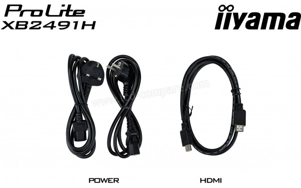 IIYAMA ProLite XB2491H-B1 - Accessoires