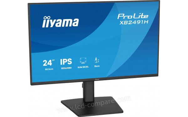 IIYAMA ProLite XB2491H-B1 - Vue 3/4 gauche