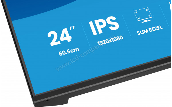 IIYAMA ProLite XB2493HSU-B1 - Zoom sur la partie basse