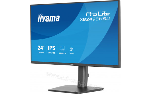 IIYAMA ProLite XB2493HSU-B1 - Vue 3/4 droite