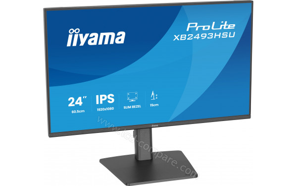 IIYAMA ProLite XB2493HSU-B1 - Vue 3/4 gauche