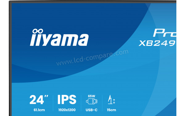 IIYAMA ProLite XB2495WSC-B1 - Zoom sur le coin sup&eacute;rieur gauche