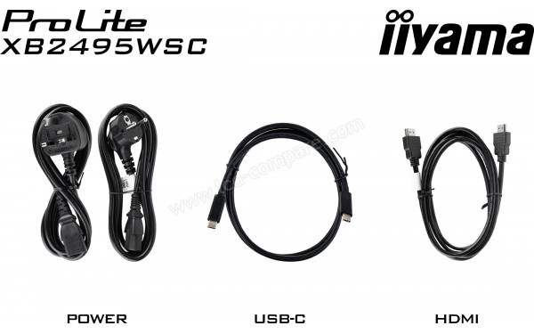 IIYAMA ProLite XB2495WSC-B1 - Accessoires