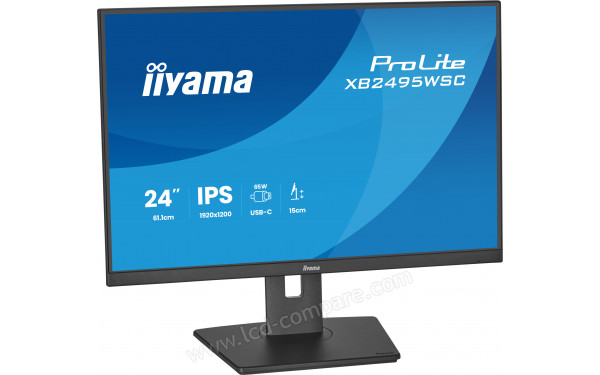 IIYAMA ProLite XB2495WSC-B1 - Vue 3/4 gauche