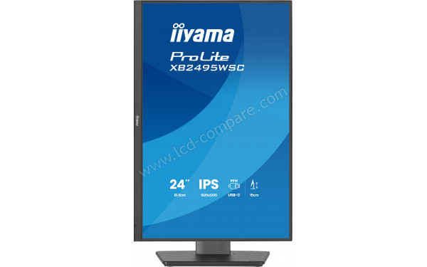 IIYAMA ProLite XB2495WSC-B1 - Vue de face en mode portrait