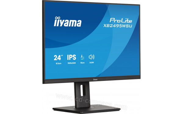 IIYAMA ProLite XB2495WSU-B1 - Vue 3/4 gauche
