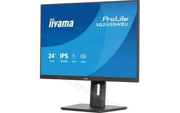 IIYAMA ProLite XB2495WSU-B1 - Vue 3/4 droite