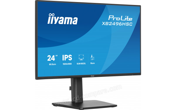 IIYAMA ProLite XB2496HSC-B1 - Vue 3/4 gauche