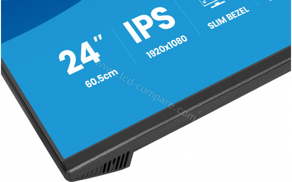 IIYAMA ProLite XB2496HSC-B1 - Zoom sur la partie basse