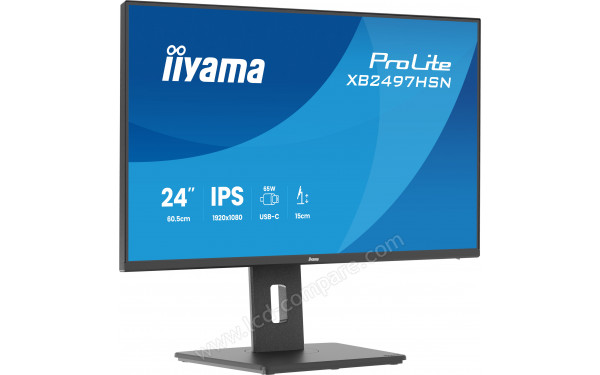 IIYAMA ProLite XB2497HSN-B1 - Vue 3/4 gauche