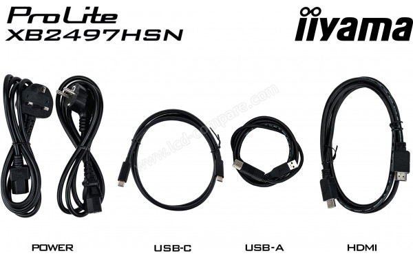 IIYAMA ProLite XB2497HSN-B1 - Accessoires
