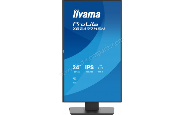 IIYAMA ProLite XB2497HSN-B1 - Vue de face en mode portrait