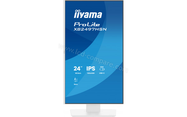 IIYAMA ProLite XB2497HSN-W1 - Vue de face en mode portrait