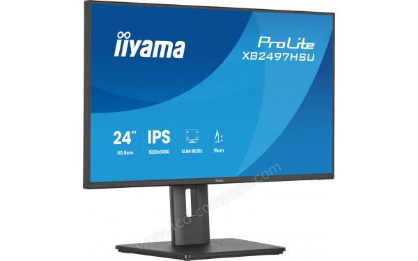 IIYAMA ProLite XB2497HSU-B1 - Vue 3/4 gauche