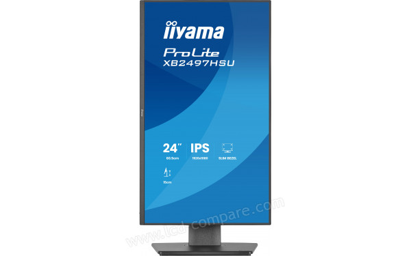 IIYAMA ProLite XB2497HSU-B1 - Vue de face en mode portrait