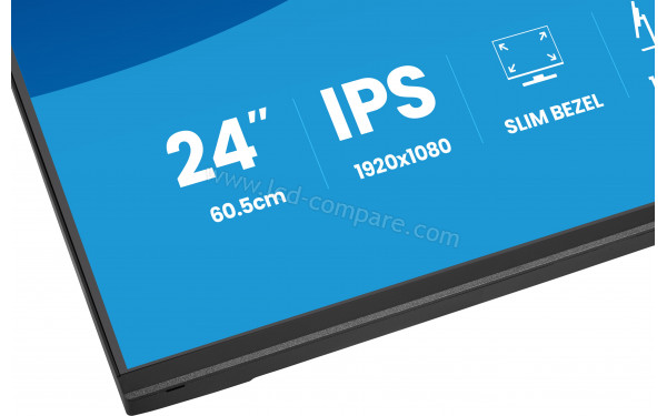 IIYAMA ProLite XB2497HSU-B1 - Zoom sur la partie basse