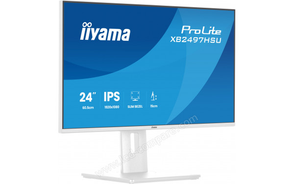 IIYAMA ProLite XB2497HSU-W1 - Vue 3/4 gauche