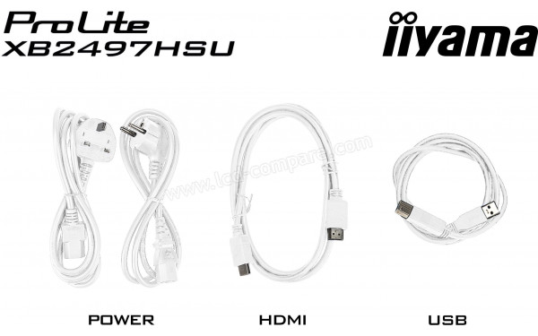 IIYAMA ProLite XB2497HSU-W1 - Accessoires