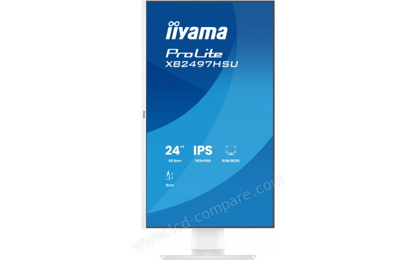 IIYAMA ProLite XB2497HSU-W1 - Vue de face en mode portrait