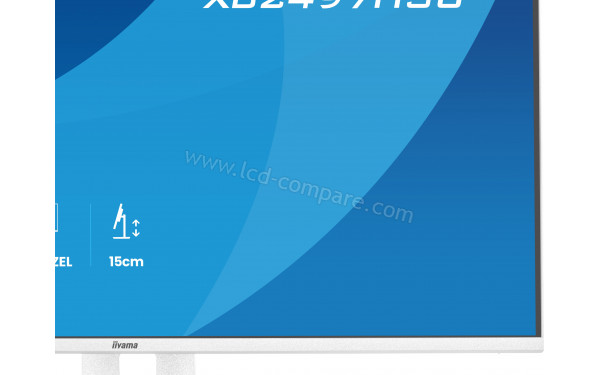 IIYAMA ProLite XB2497HSU-W1 - Zoom sur la partie basse