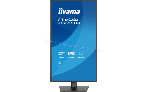 IIYAMA ProLite XB2791HS-B1 - Vue de face en mode portrait
