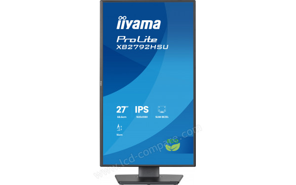 IIYAMA ProLite XB2792HSU-B1 - Vue de face en mode portrait