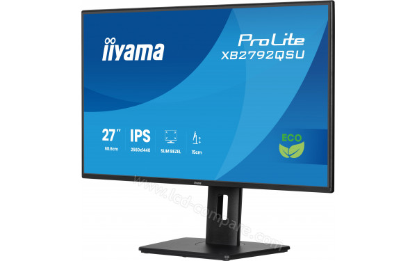 IIYAMA ProLite XB2792QSU-B1 - Vue 3/4 droite